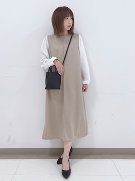 「SHOO・LA・RUE（シューラルー）の◆【入卒/消臭/耐滑】ポインテッドヒールパンプス（パンプス）」を使った、RA★SEさん（レディース・162cm）の春コーディネート