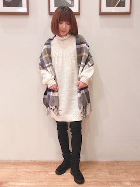 「ニット/セーター」｜RA★SEさん（レディース・162cm）の冬コーディネート