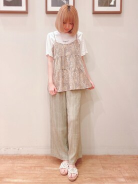 RA★SEさん（レディース・162cm）の夏コーディネート