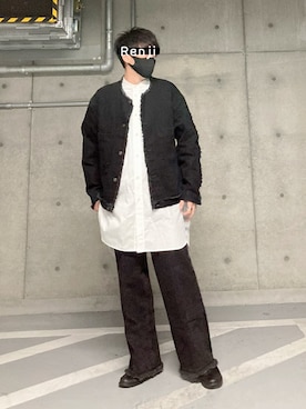 「EDWIN（エドウィン）のアイテム（デニムジャケット）」を使った、Renjiさん（メンズ・173cm）の春コーディネート