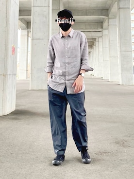 「ROSSOMEN」｜Renjiさん（メンズ・173cm）の春コーディネート