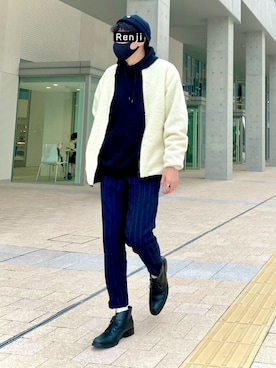 「ITEMS_URBANRESEARCH」｜Renjiさん（メンズ・173cm）の冬コーディネート