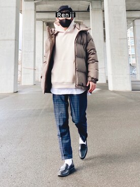 「ITEMS_URBANRESEARCH」｜Renjiさん（メンズ・173cm）の冬コーディネート