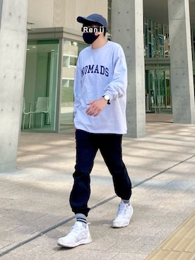 「SonnyLabel」｜「アイテム（その他）」を使った、Renjiさん（メンズ・173cm）の春コーディネート