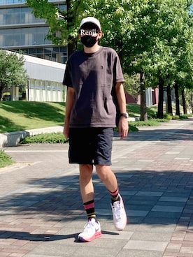 「CREARE LINO」｜「アイテム（その他）」を使った、Renjiさん（メンズ・173cm）の夏コーディネート