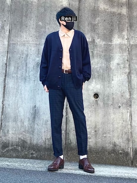 「ROSSOMEN」｜Renjiさん（メンズ・173cm）の冬コーディネート