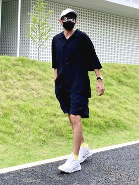 「CREARE LINO」｜「アイテム（その他）」を使った、Renjiさん（メンズ・173cm）の夏コーディネート