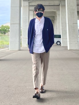 「SonnyLabel」｜「アイテム（その他）」を使った、Renjiさん（メンズ・173cm）の秋コーディネート