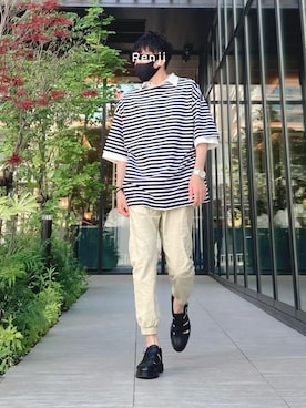 「SonnyLabel」｜「アイテム（その他）」を使った、Renjiさん（メンズ・173cm）の春コーディネート