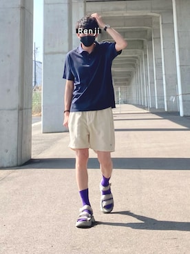 「ROSSOMEN」｜Renjiさん（メンズ・173cm）の夏コーディネート