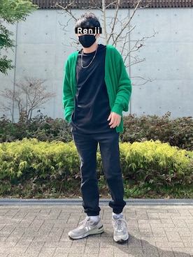 「SonnyLabel」｜「アイテム（その他）」を使った、Renjiさん（メンズ・173cm）の春コーディネート