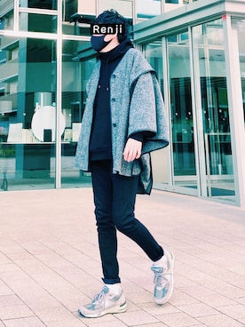 「スキニージーンズ」｜Renjiさん（メンズ・173cm）の冬コーディネート