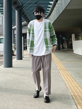 「SonnyLabel」｜「アイテム（その他）」を使った、Renjiさん（メンズ・173cm）の春コーディネート