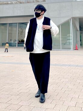 「U.S. Polo Assn.」｜Renjiさん（メンズ・173cm）の冬コーディネート