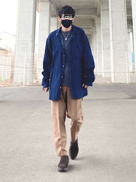 「CREARE LINO」｜「アイテム（その他）」を使った、Renjiさん（メンズ・173cm）の春コーディネート