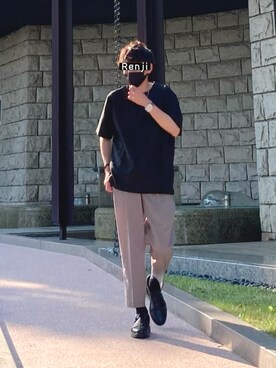 「SonnyLabel」｜「アイテム（その他）」を使った、Renjiさん（メンズ・173cm）の夏コーディネート