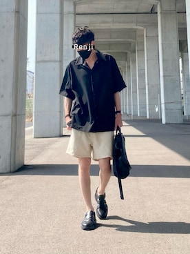 「SonnyLabel」｜「アイテム（その他）」を使った、Renjiさん（メンズ・173cm）の夏コーディネート