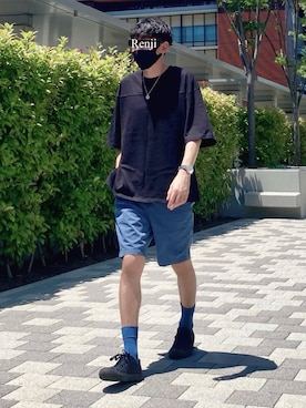 「CREARE LINO」｜「アイテム（その他）」を使った、Renjiさん（メンズ・173cm）の夏コーディネート