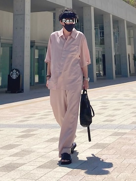 「アニエスベー」｜「アイテム（その他）」を使った、Renjiさん（メンズ・173cm）の夏コーディネート