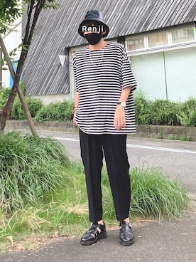 「ITEMS_URBANRESEARCH」｜Renjiさん（メンズ・173cm）の夏コーディネート