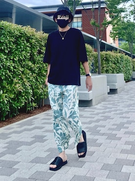 「CREARE LINO」｜「アイテム（その他）」を使った、Renjiさん（メンズ・173cm）の夏コーディネート