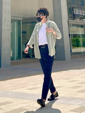 「SonnyLabel」｜「アイテム（その他）」を使った、Renjiさん（メンズ・173cm）の春コーディネート