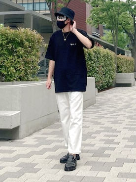 「Lee」｜「アイテム（その他）」を使った、Renjiさん（メンズ・173cm）の夏コーディネート
