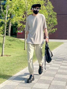 「ITEMS_URBANRESEARCH」｜Renjiさん（メンズ・173cm）の春コーディネート
