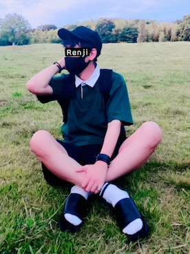 「SlashDate（スラッシュデイト）のアイテム」を使った、Renjiさん（メンズ・173cm）の夏コーディネート