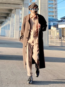 「ROSSOMEN」｜Renjiさん（メンズ・173cm）の冬コーディネート