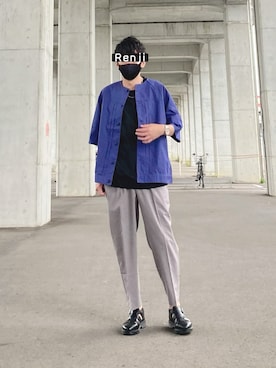 「SonnyLabel」｜「アイテム（その他）」を使った、Renjiさん（メンズ・173cm）の夏コーディネート