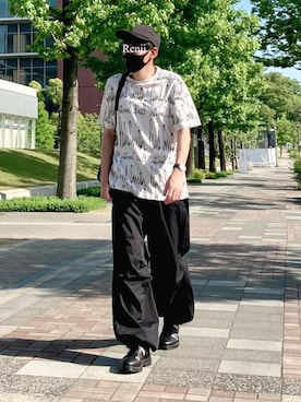 「EDWIN（エドウィン）のアイテム（その他パンツ）」を使った、Renjiさん（メンズ・173cm）の夏コーディネート