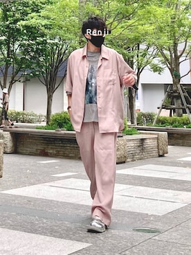 「agnesb」｜「アイテム（その他）」を使った、Renjiさん（メンズ・173cm）の夏コーディネート