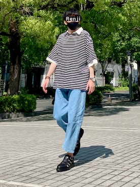 「アンカースミス」｜Renjiさん（メンズ・173cm）の春コーディネート