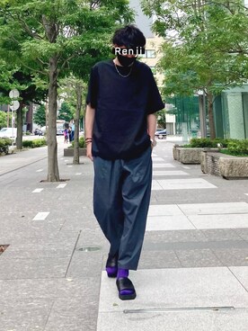 「SonnyLabel」｜「アイテム（その他）」を使った、Renjiさん（メンズ・173cm）の夏コーディネート