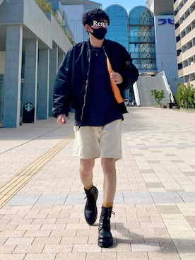 「alpha」｜「アイテム（その他）」を使った、Renjiさん（メンズ・173cm）の秋コーディネート