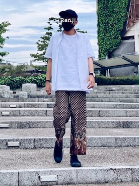 「ROSSOMEN」｜Renjiさん（メンズ・173cm）の春コーディネート