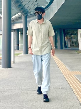 「SonnyLabel」｜「アイテム（その他）」を使った、Renjiさん（メンズ・173cm）の夏コーディネート