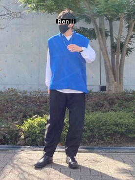 「emmaclothes」｜Renjiさん（メンズ・173cm）の春コーディネート