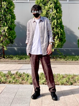 「ROSSOMEN」｜Renjiさん（メンズ・173cm）の春コーディネート