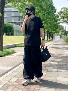 「EDWIN（エドウィン）のアイテム（その他パンツ）」を使った、Renjiさん（メンズ・173cm）の夏コーディネート