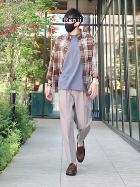 「SonnyLabel」｜「アイテム（その他）」を使った、Renjiさん（メンズ・173cm）の春コーディネート