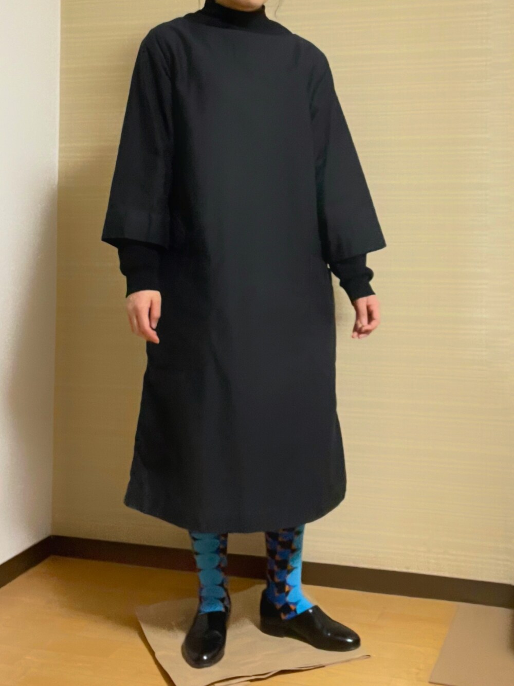 MHL. GARMENT DYE VINTAGE POPLINワンピース 極美品 MHL.（エムエイチエル）の「GARMENT DYE VINTAGE POPLIN