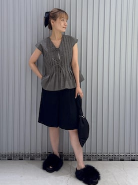 「アイテム（シューズ）」を使った、ハヅキさん（レディース・159cm・20代）の夏コーディネート