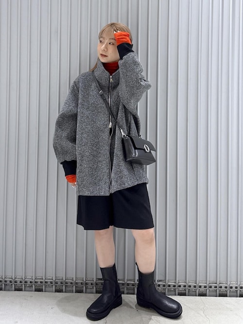 ヘリンボンツイードボンディングコーディガン（その他アウター）｜ADAM