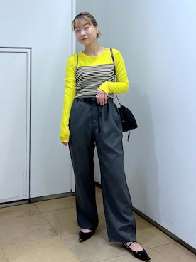 「FEMME」｜「アイテム（その他シューズ）」を使った、ハヅキさん（レディース・158cm）の春コーディネート