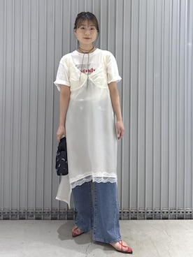 「GANNI（ガニー）のアイテム」を使った、ハヅキさん（レディース・159cm）の春コーディネート