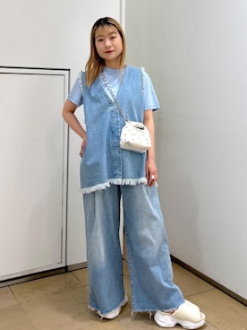 「サステナブル」｜ハヅキさん（レディース・158cm）の春コーディネート