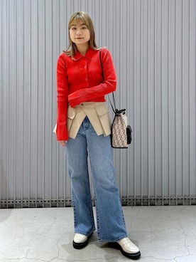 「ROLLA'S（ローラス）のアイテム」を使った、ハヅキさん（レディース・158cm）の冬コーディネート