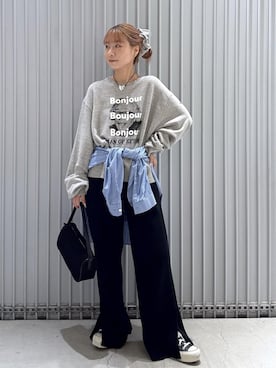 「ADAM ET ROPE'（アダムエロペ）のアイテム（ハンドバッグ）」を使った、ハヅキさん（レディース・159cm）の秋コーディネート